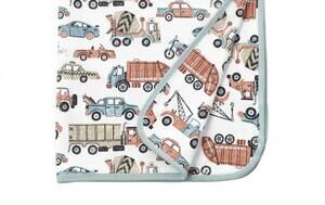 NEW TESA BABE let’s ride stroller blanket in dusty blue